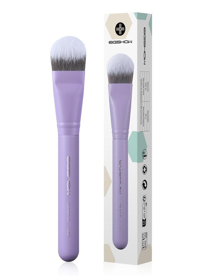 EIGSHOW Foundation Brush, EIGSHOW Pro Slanted Foundation Brushes with Silver Ion Bristle - Kabuki Brush for Powder Liquid Cream Buffing Blending (F625P) - Image 1