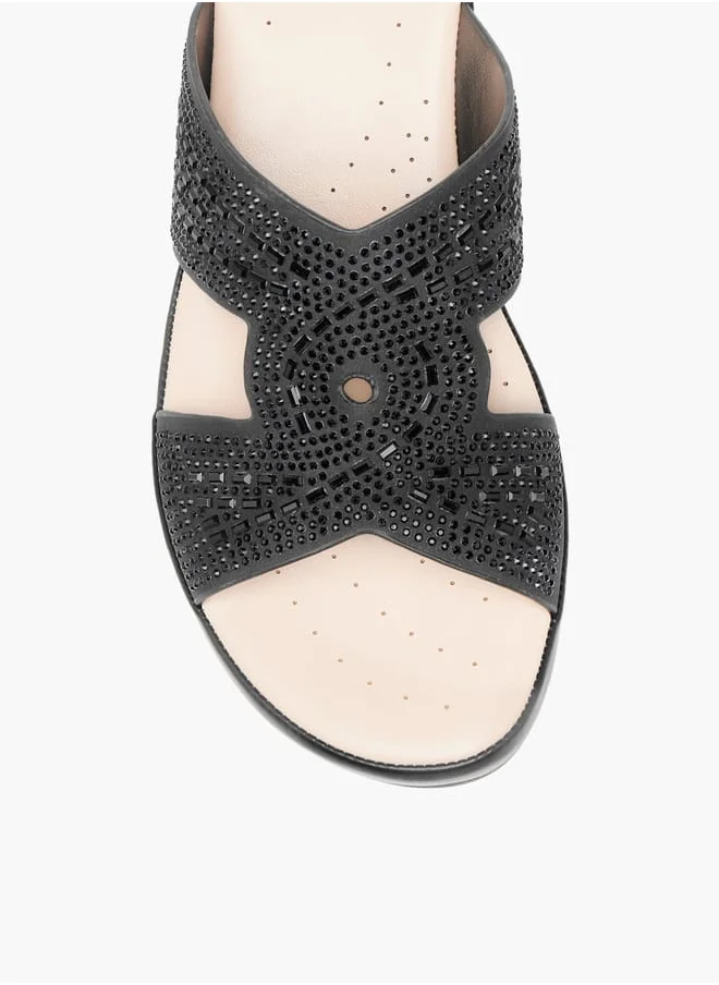 Le Confort Womens Embellished Slip-On With Wedge Heels
