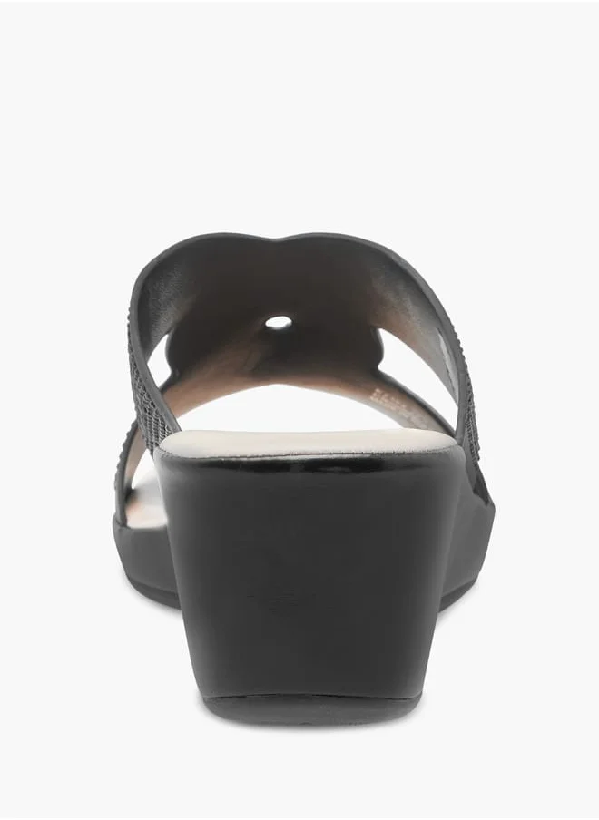 Le Confort Womens Embellished Slip-On With Wedge Heels