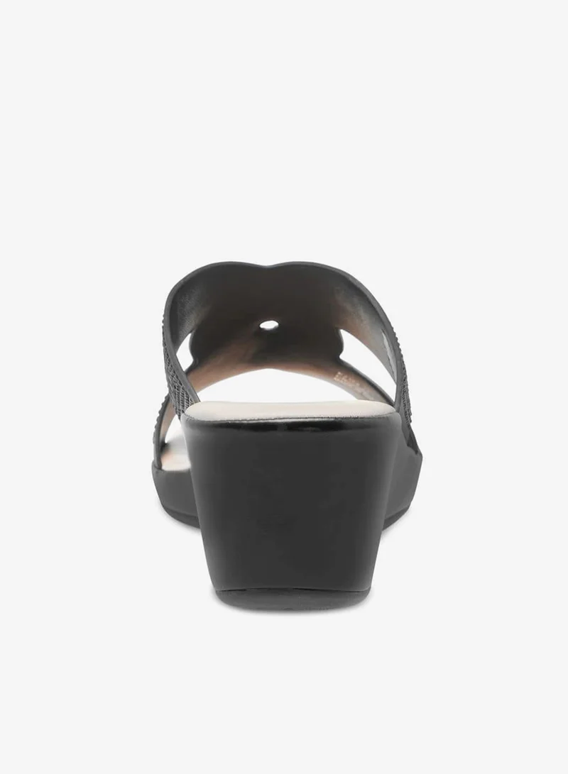Le Confort BLACK Womens Embellished Slip-On With Wedge Heels Ramadan Collection for Women | Best Price UAE