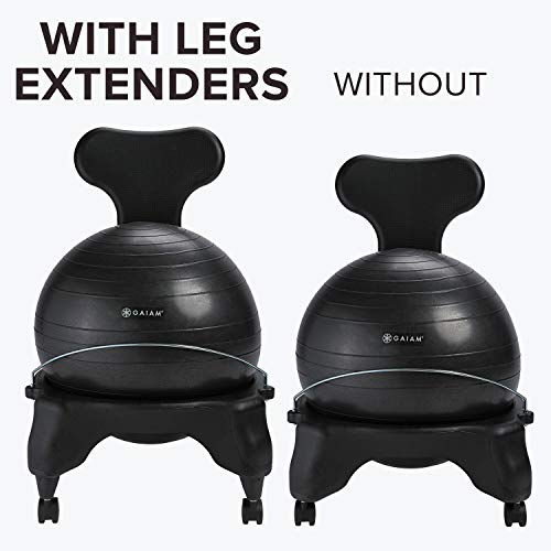 Gaiam Classic Balance Ball Chair Leg Extenders (Only Compatible with Classic Chair & Classic Backless Chair) - Image 2