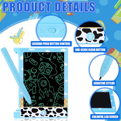 Nezyo 12 Pack Toy Inspire Party Favors Supplies LCD Writing Tablet for Kids 46 Mini Board Drawing Tablet Cartoon Goodie Bags Stuffers Two Infinity and Beyond Birthday Toddler Boy Student Gifts - Image 5