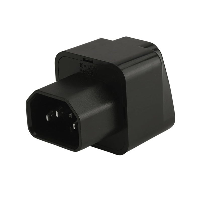 MX Universal Power Adaptor for Computer AC – Converts Mains Socket to Standard IEC C13 Socket – 2 Pin to C13 Converter Plug with 10 A, Heat‑Resistant Housing - Image 2