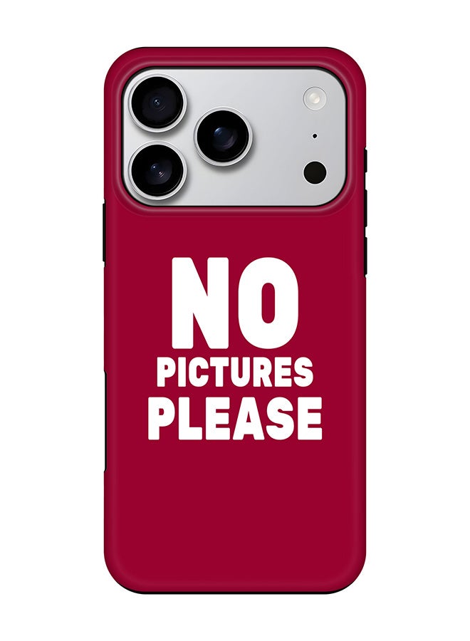 Stylizedd Tough Pro Magnetic Case for iPhone 17 Pro, Dual Layer hybrid PC + TPU Mobile Cover Matte - No pictures please - Image 1