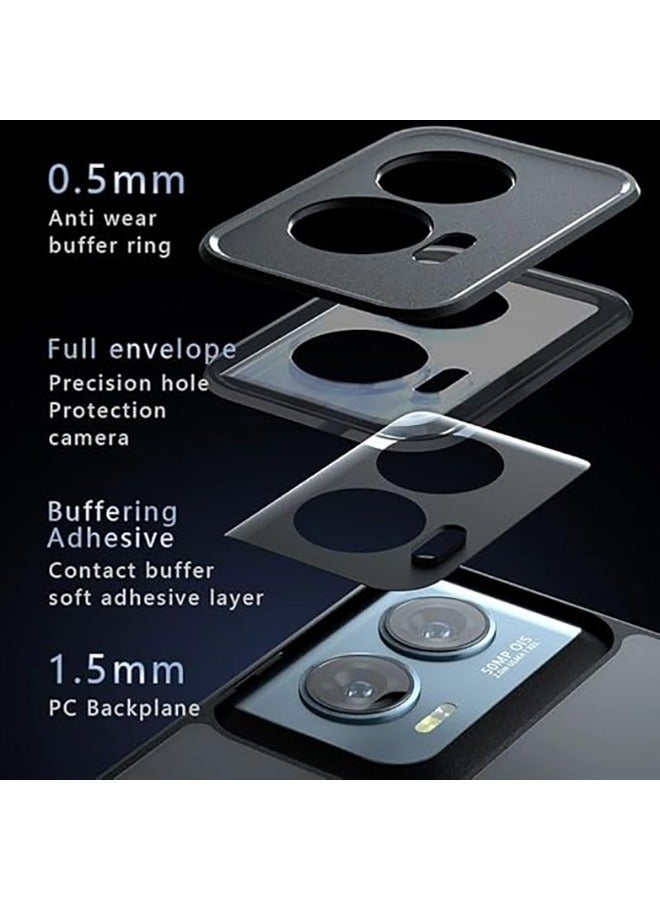 Case for Motorola Moto G85 5G, Frosted Translucent Back Protective Slim Phone Cover, Anti-Fingerprints, Anti-Fall Drop Protection, Shockproof Case for Motorola Moto G85 5G (Black) - Image 4