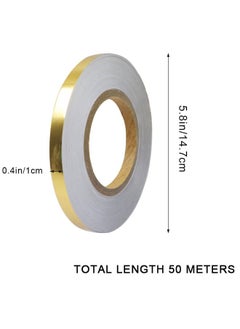 Generic Tile Gap Tape Self-Adhesive Sealing Decorative Corner Side Edge Tape Strip,Waterproof Art Edge Banding Caulking Sealing Tape Suitable for Wall, Cabinet, Kitchen  - Image 2