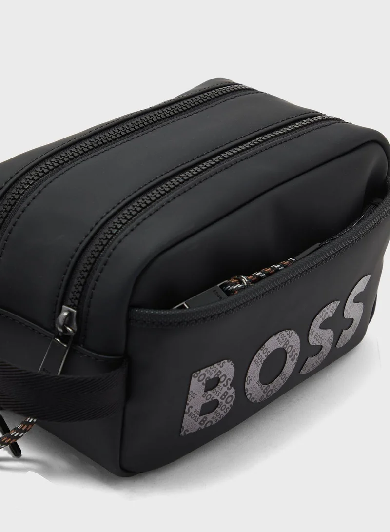 BOSS Zip Around Wash Bag