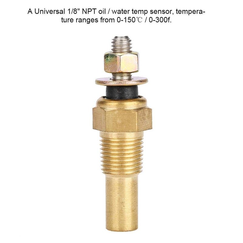 Aramox Electrical Temperature Sender, Water/Oil Temp Temperature 1/8 NPT Electrical Sender Transmitter Sending Unit Temp Sensor - Image 5