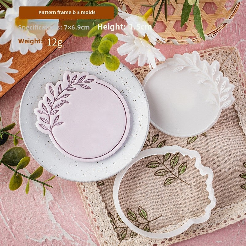 Korean Style Fondant Cookie Mold for Wedding PC0663-Pattern Frame B