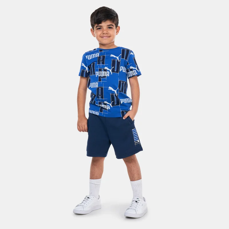 PUMA Kids' Essentials+ Logo Lab Shorts
