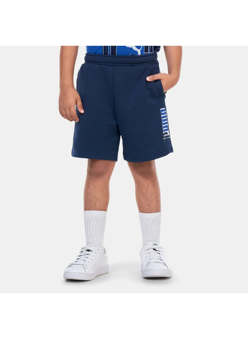PUMA Kids' Essentials+ Logo Lab Shorts