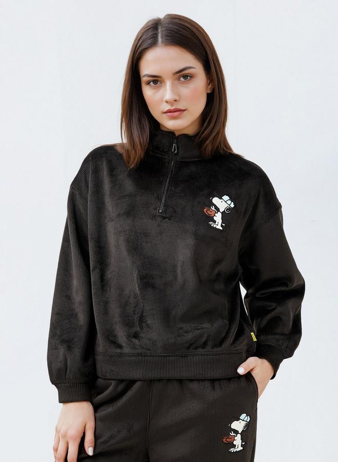 SP Characters Snoopy Embroidered Sweatshirt - Image 1