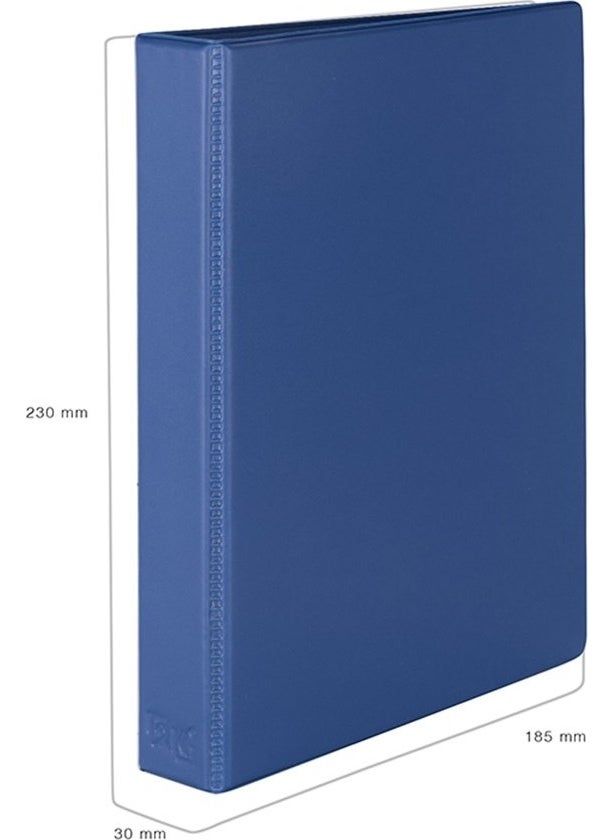 A5 Small Size 2 Ring Plastic Folder Blue Code 218M 19.5 x 23 cm Please Note Only Suitable For A5 Size Documents