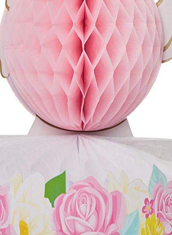 كرييتف كونفيرتينج قطعة مركزية لحفلة الشاي مزينة بالزهور من Creative Converting، قطعة واحدة متعددة الألوان، 9 × 10 بوصة - Image 5