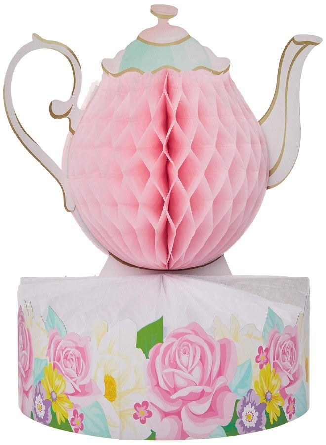 كرييتف كونفيرتينج قطعة مركزية لحفلة الشاي مزينة بالزهور من Creative Converting، قطعة واحدة متعددة الألوان، 9 × 10 بوصة - Image 4