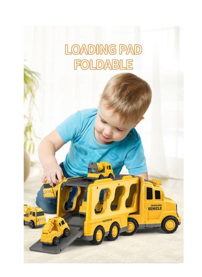 Construction Truck Toys Cars for Toddlers 3-5 - 5-in-1 Friction Power Vehicle Toy 3 4 5 6 Year Old Boys, Cranes Bulldozers Transport Trucks, Christmas Birthday Gift for Age 3-9 Boys & Girls - pzsku/Z345B533F1CB8C61CADA7Z/45/_/1727255235/954101ff-af61-49ce-a806-b71bea933c51