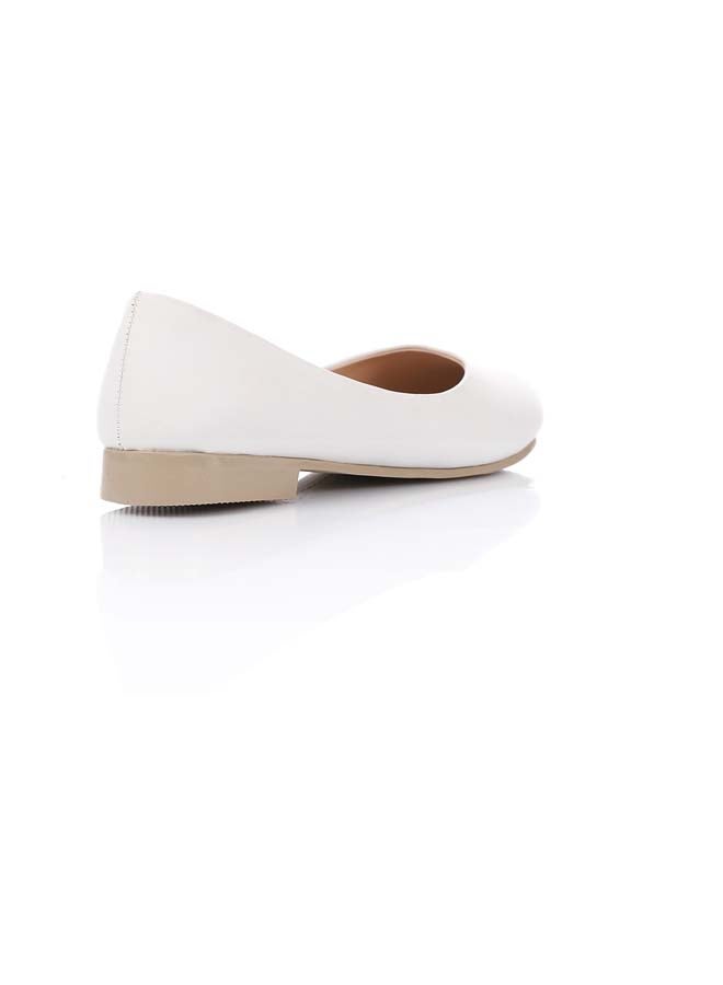 ICE CLUB ICE CLUB White Simple Soft Glide Ballets - Image 3