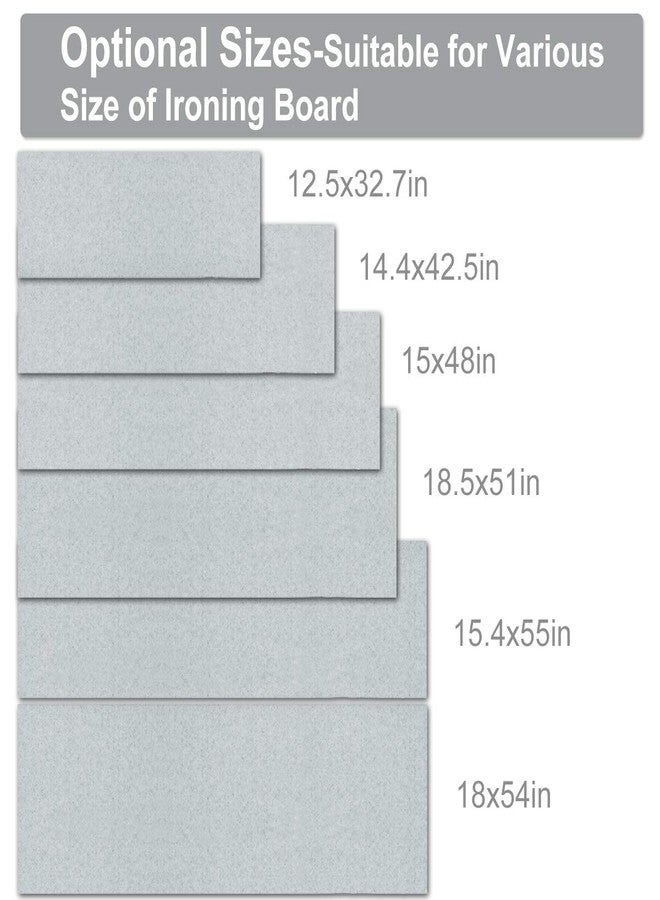 Duwee Delux Ironing Board Padding, Extra Dense Felt Material with 10 mm Thickness (54" x 18") - Image 4