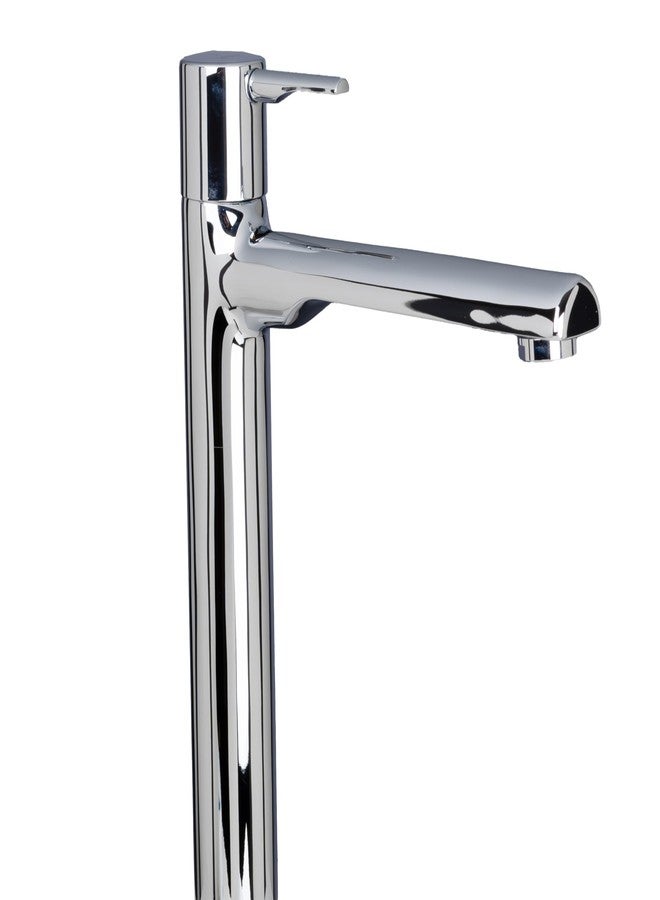 JAQUAR Florentine Prime Series Table Mounted Tall Boy Cold ONLY Basin TAP (Chrome) | TOP Lever, Brass Body Water Tap/Faucet/Cock for Bathroom/Kitchen Wash Basin | FLP-CHR-5021PM - Image 1