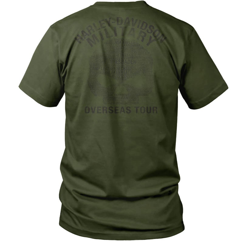 HARLEY DAVIDSON Harley-Davidson Military, Exclusive Overseas Tour, Honor The Military Menâ€™s T-Shirt, L (Large) - Image 2