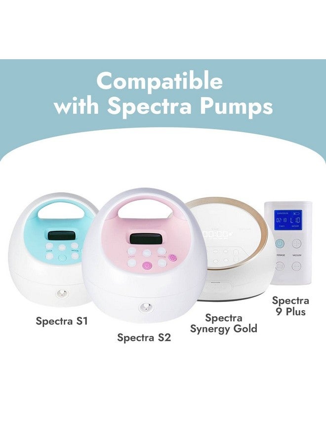 Papablic ] Papablic Duckbill Valves And Silicone Membrane Compatible With Spectra S1, S2 And 9 Plus Breastpumps, Not Original Spectra Pump Parts, Bpa/Dehp Free, Blue - Image 2