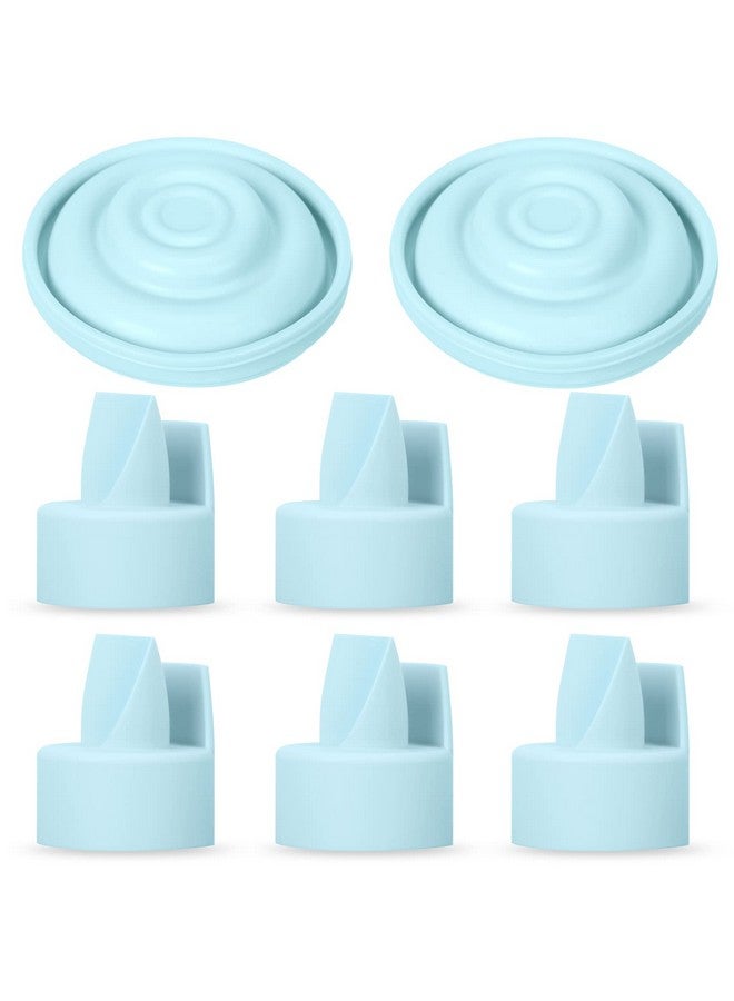 Papablic ] Papablic Duckbill Valves And Silicone Membrane Compatible With Spectra S1, S2 And 9 Plus Breastpumps, Not Original Spectra Pump Parts, Bpa/Dehp Free, Blue - Image 1