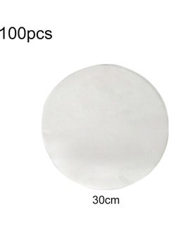 100-Piece Non-Sticky Baking Papers White