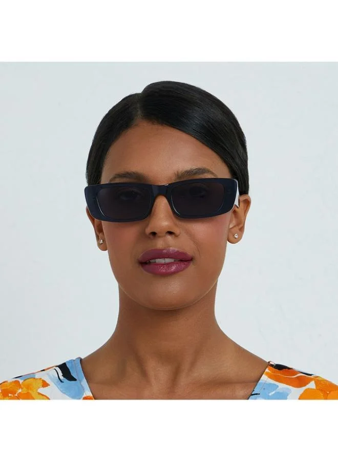 Blackout MANHATTAN Women Blue Sunglasses - Frame Material: Thermoplastic Rubber (TR90)- Frame Color: Blue-Lens Color: Blue  - Full Rim