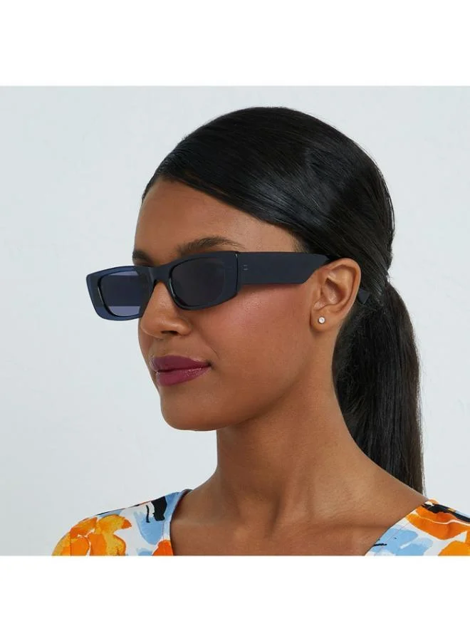 Blackout MANHATTAN Women Blue Sunglasses - Frame Material: Thermoplastic Rubber (TR90)- Frame Color: Blue-Lens Color: Blue  - Full Rim