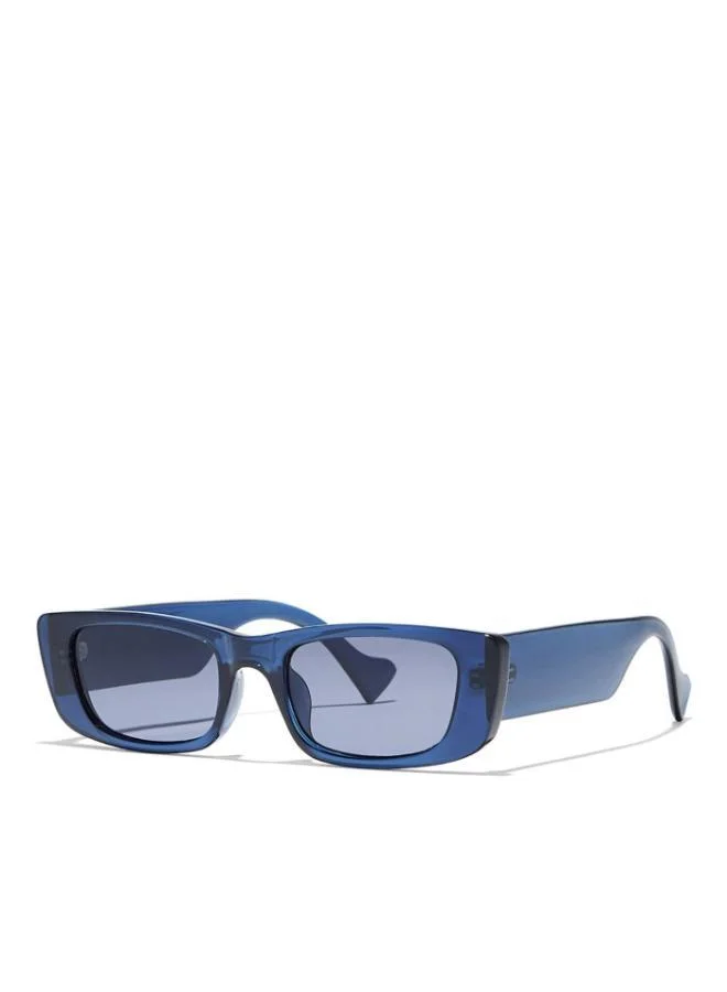 Blackout MANHATTAN Women Blue Sunglasses - Frame Material: Thermoplastic Rubber (TR90)- Frame Color: Blue-Lens Color: Blue  - Full Rim