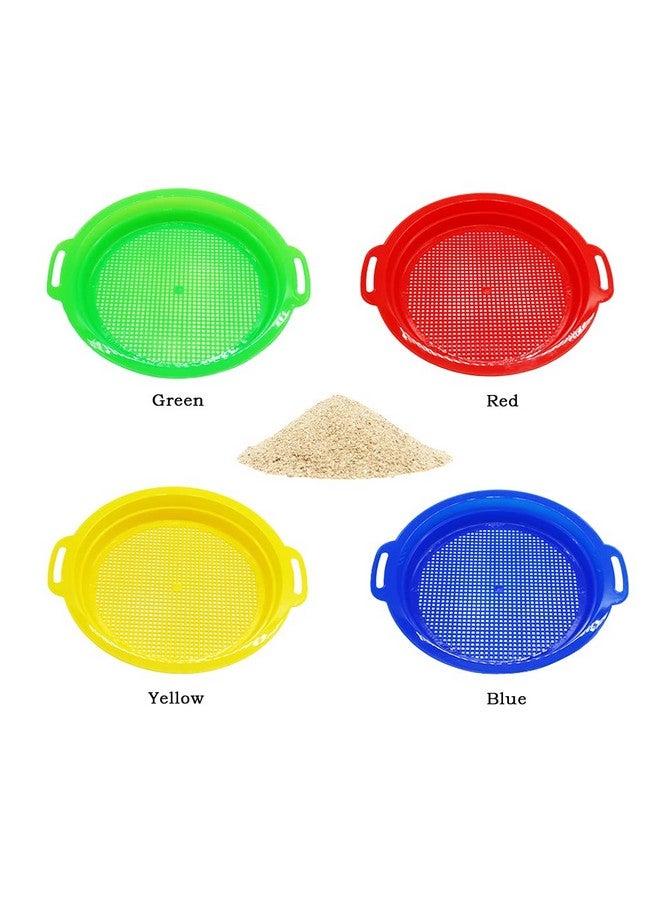 OJYUDD 4 Pcs Sands Multicolored Sand Siftersplastic Sand Siftersand Sifter Sieves For Sand And Beach(Redblueyellow And Green) - Image 5