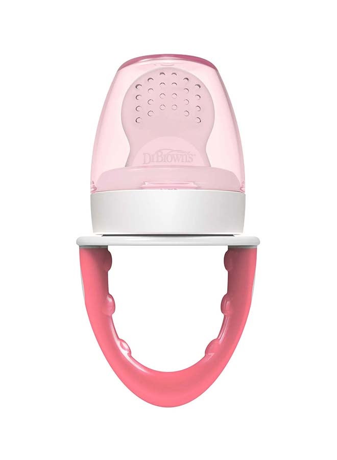Dr. Brown’s Fresh Firsts Silicone Feeder - Pink, 1-Pack - Image 1