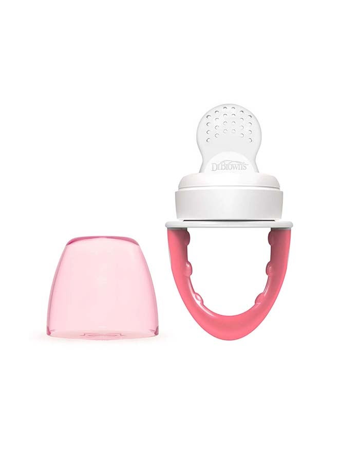 Dr. Brown’s Fresh Firsts Silicone Feeder - Pink, 1-Pack - Image 2