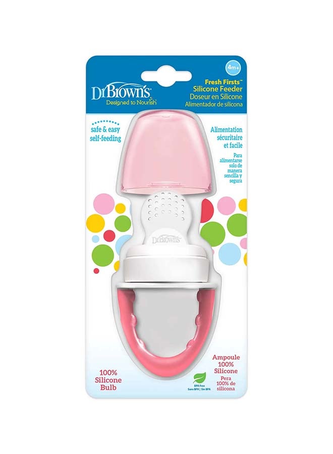 Dr. Brown’s Fresh Firsts Silicone Feeder - Pink, 1-Pack - Image 3