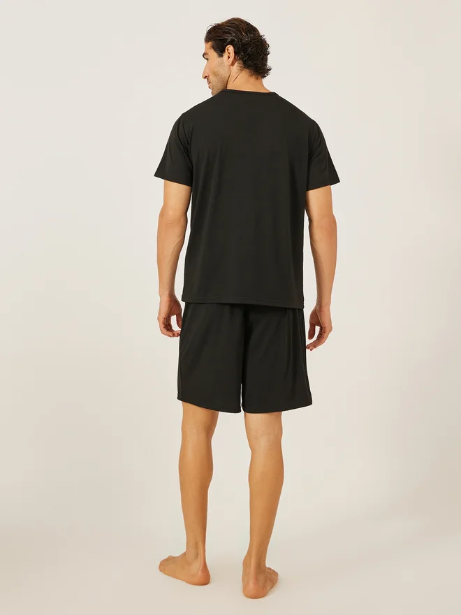Styli Styli Unwind Graphic Printed T-Shirt and Solid Shorts Set