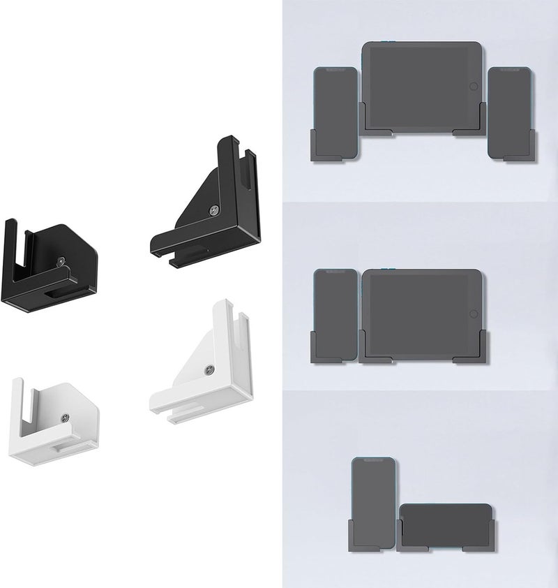 Wall Mount Tablet Phone Stand Holder for Tablets Phones and Remote Controls EReader Mount - Image 2