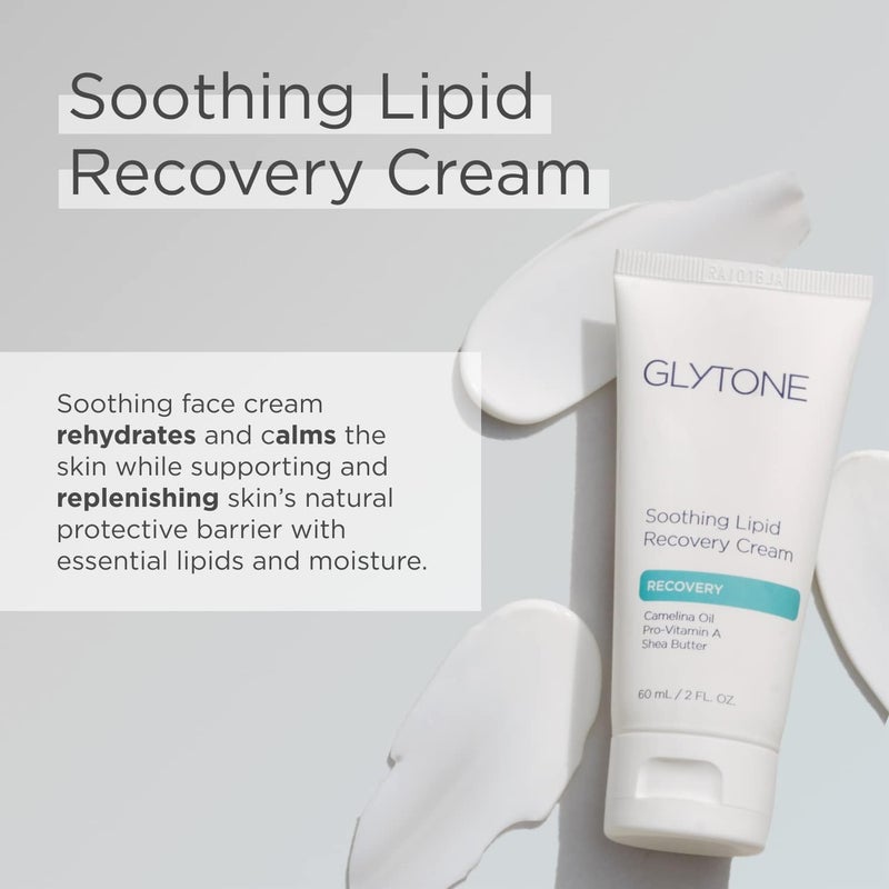 Glytone Soothing Lipid Recovery Cream - 60ml Face Moisturizer with Pro-Vitamin A and Camelina Oil - Image 2