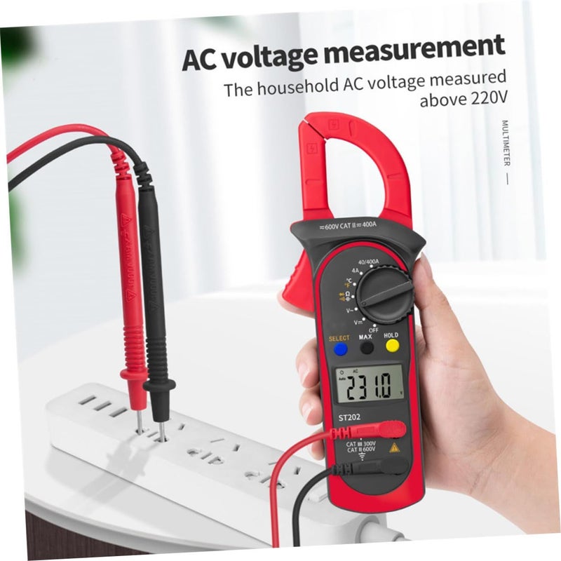 Digital St202 Clamp Meter AC DC Auto Ranging Voltage Tester Electrical Ammeter For Industrial And Home Use With Clamp Function - Image 5