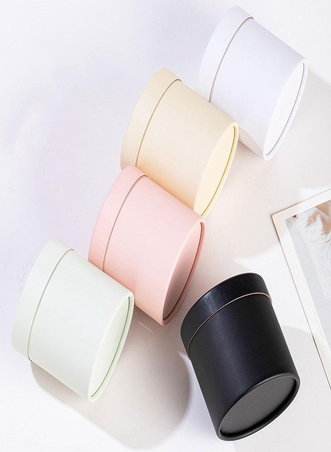 HEYXI Flower Box Round Cardboard Boxes Wedding Party Rose Flower Packaging Decorations Valentine Day Gifts Supplies White - Image 3