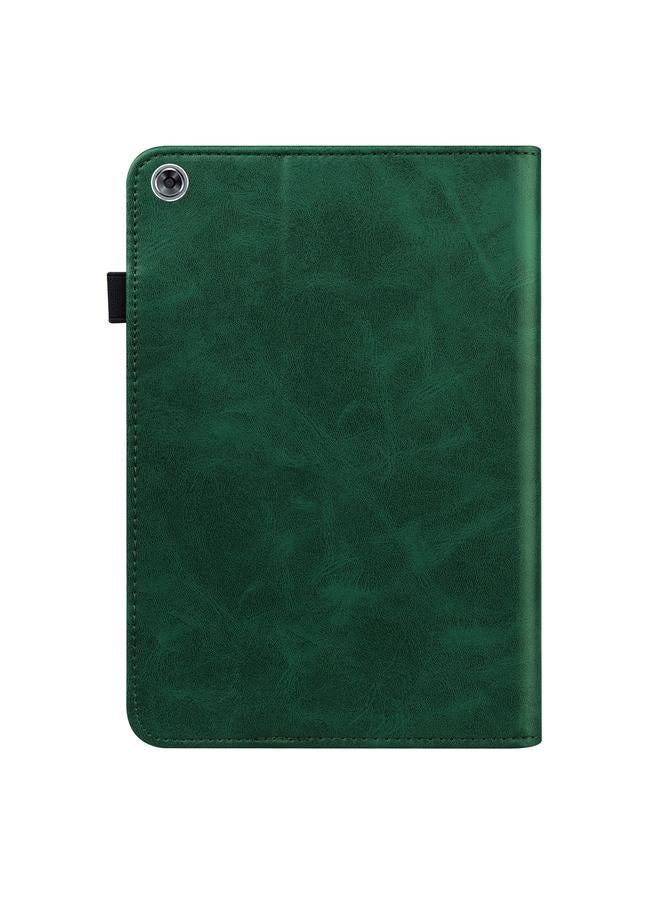 زبون جراب لجهاز هواوي ميديا باد M5 لايت 10.1، جراب جلدي مخطط منقوش بلون واحد - Image 3