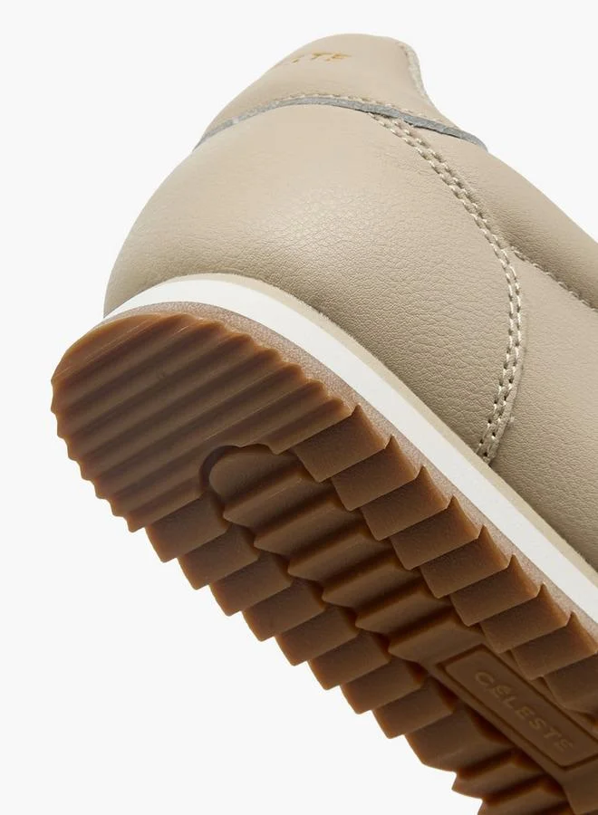 Celeste BEIGE Women Lace-Up Ankle Sneakers for Women | Best Price UAE