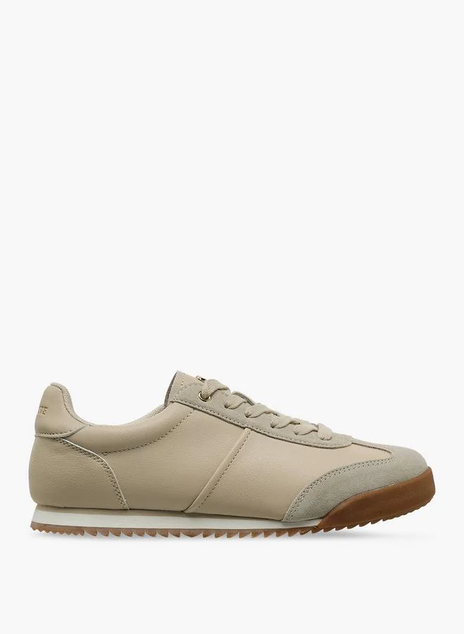 Celeste BEIGE Women Lace-Up Ankle Sneakers for Women | Best Price UAE