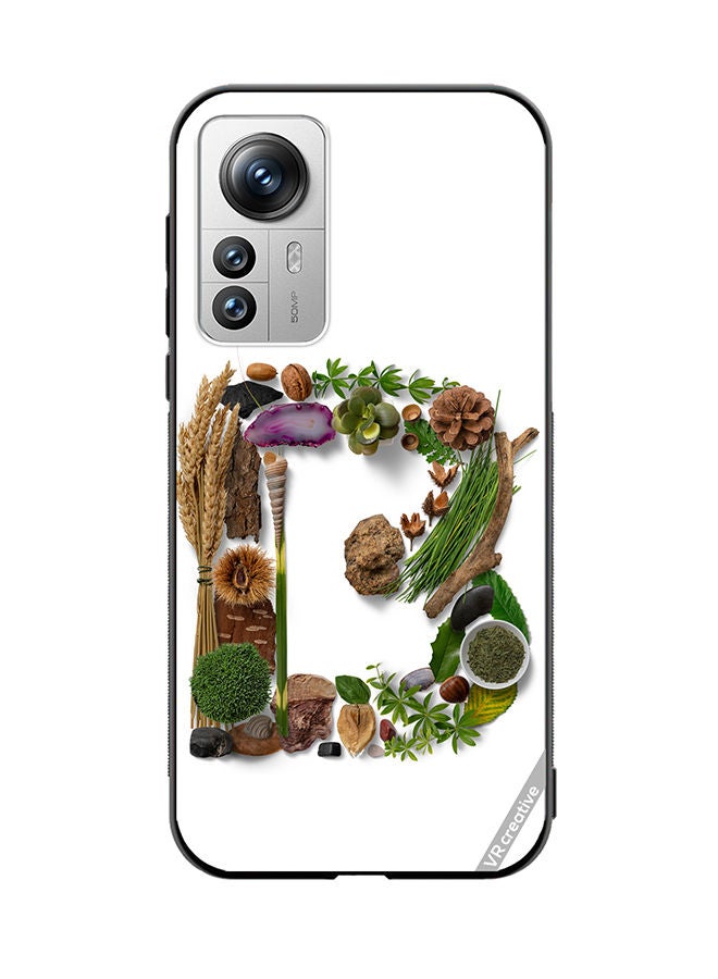 VR CREATIVE Protective Case Cover For Xiaomi 12X Alphabet B Design Multicolour - Image 1