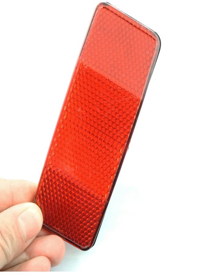 PZRT 1PCS ملحقات عاكس خلفي لدراجة الجبال 98x39 مم باللون الأحمر - Image 5