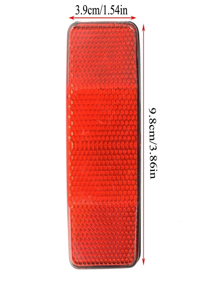 PZRT 1PCS ملحقات عاكس خلفي لدراجة الجبال 98x39 مم باللون الأحمر - Image 2