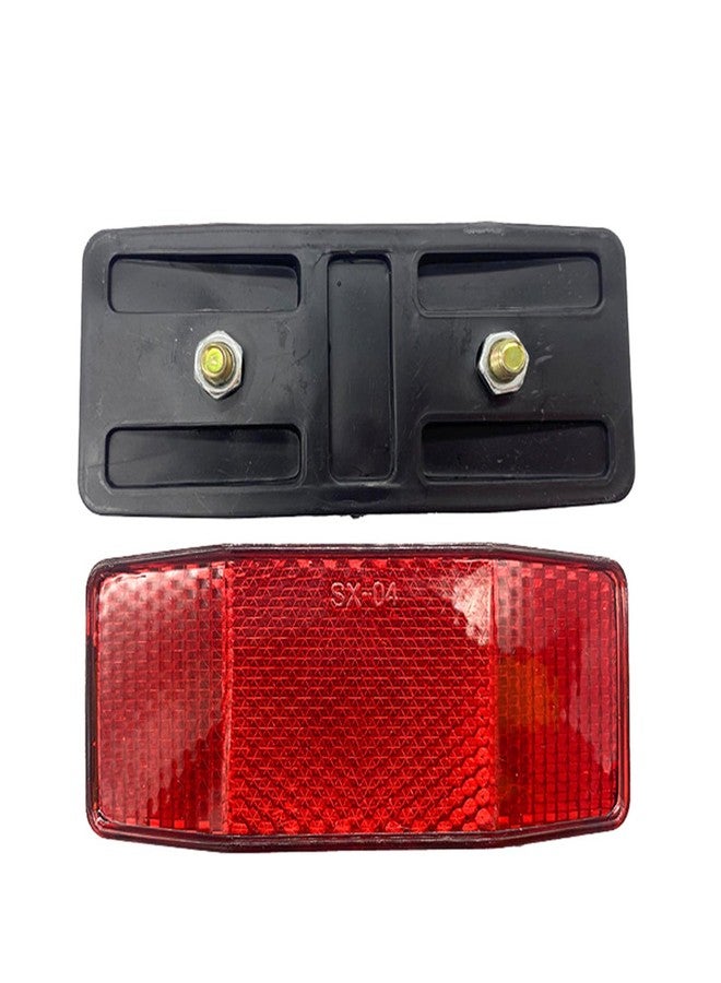 PZRT 1PCS ملحقات عاكس خلفي لدراجة الجبال 98x39 مم باللون الأحمر - Image 4