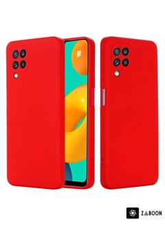Zaboon Protective Case For Samsung Galaxy M32 4G Indian Version Solid Color Liquid Silicone Dropproof Full Coverage Protective Case  - Image 1