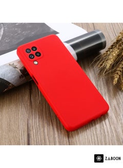Zaboon Protective Case For Samsung Galaxy M32 4G Indian Version Solid Color Liquid Silicone Dropproof Full Coverage Protective Case  - Image 2