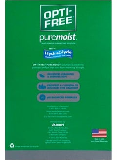 Opti-Free Opti-Free Puremoist Multi-Purpose Disinfecting Solution with Lens Case, 20 Fl Oz  - Image 3