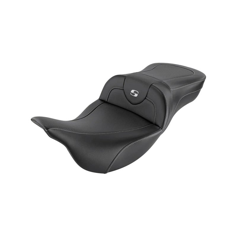 Saddlemen SADDLEMEN 08011189 80807B186 Extended Reach Road Sofa Seat Carbon Fiber 08 TOURING MODELS BLACK CARBON FIBER